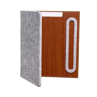 burnished desk organizer 7-piece set suede interior leather inserts top view