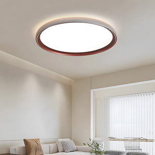 LED minimalist ceiling lamp acrylic – brown round flush
