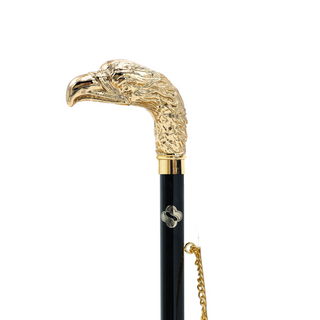 24K gold-plated long handle handcrafted Italian luxury shoehorn close-up