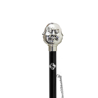 silver-plated brass long handle handcrafted Italian luxury shoehorn close-up