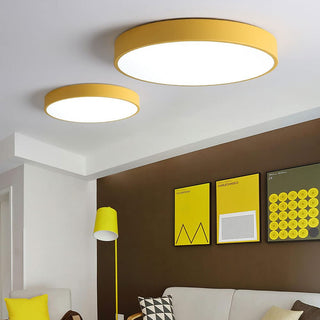 Plafonnier affleurant moderne – Luminaire LED rond | Éclairage de salle à manger minimaliste