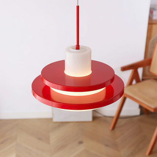 Equator vintage glass pendant in interior — adjustable lamp