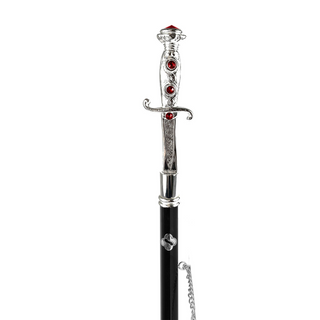 925 silver handle 53cm long handle handmade Italian luxury shoehorn close-up