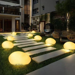 Stone Garden Lamp – Durable Outdoor Lighting | Solar Powered & Waterproof