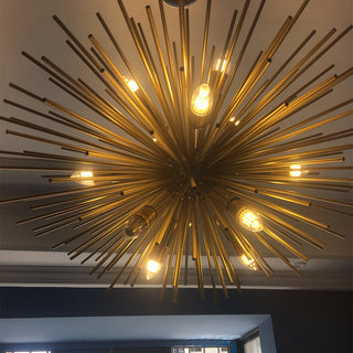 Medieval metal dandelion chandelier multi-head dining room light
