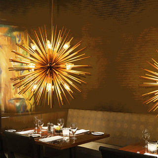 Gothic style dandelion chandelier metal ceiling pendant light