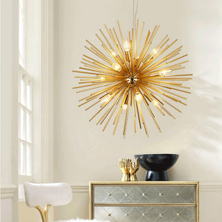 Metal dandelion ceiling chandelier medieval style pendant light