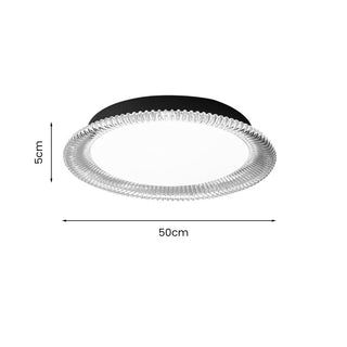 Plafonnier Minimaliste - Luminaire LED Rond Affleurant en Acrylique pour Salon