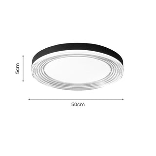LED round acrylic ceiling light – minimalist flush installed