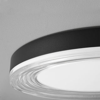 Acrylic LED ceiling lamp minimalist – round flush close-up