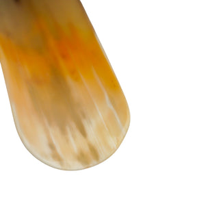 artisan 16 inch smooth edge handcrafted Italian luxury shoehorn handle detail