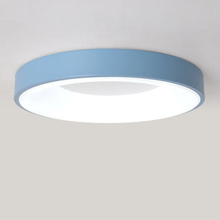 Macaron ceiling light close-up, Scandinavian color changing LED