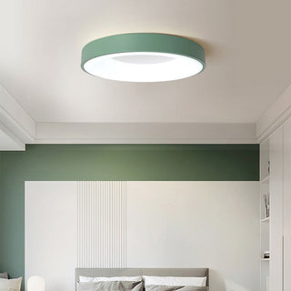 Scandinavian flush mount LED lamp, macaron color design
