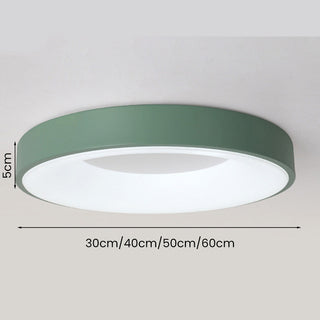 Scandinavian LED Ceiling Light - Modern Macaron Color Changing Flush Mount Lamp