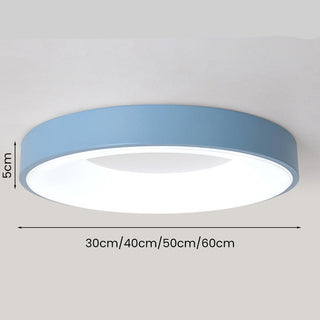 Scandinavian LED Ceiling Light - Modern Macaron Color Changing Flush Mount Lamp