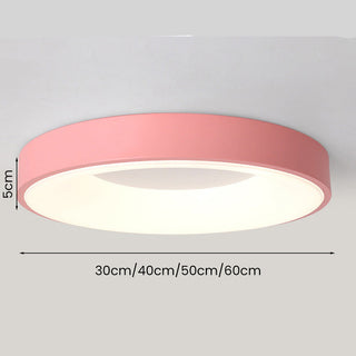 Scandinavian LED Ceiling Light - Modern Macaron Color Changing Flush Mount Lamp