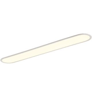 Sleek strip flush mount ceiling fixture, contemporary LED lighting