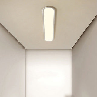 Modern linear ceiling light, adjustable LED strip lamp installed
