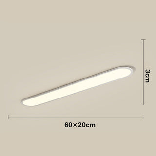 Modern Strip Ceiling Light - Sleek LED Flush Mount Lamp With Adjustable Hanging Length