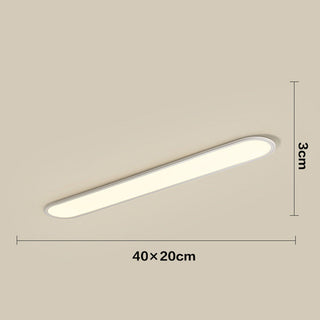 Modern Strip Ceiling Light - Sleek LED Flush Mount Lamp With Adjustable Hanging Length