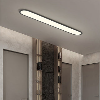 Modern strip LED ceiling light, sleek flush mount adjustable length