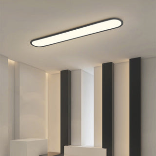 Sleek LED strip ceiling lamp, modern flush mount adjustable hanging