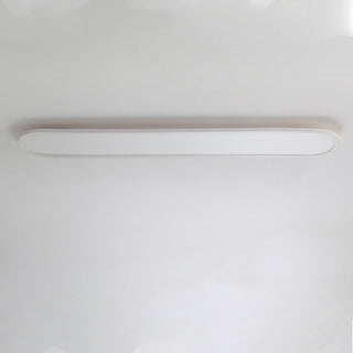 LED strip ceiling light in room setting, modern adjustable design