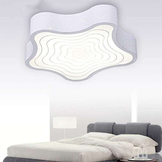Contemporary acrylic LED ceiling lamp – star bedroom detail