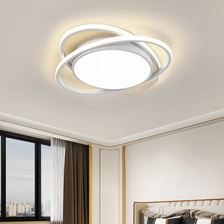 Nordic LED circle ceiling lamp, modern bedroom and hallway