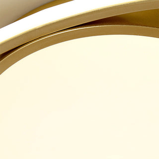 Nordic circle ceiling fixture illuminated, modern LED lamp