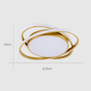 Modern Nordic circular ceiling lamp, LED bedroom light