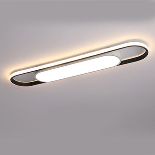 Contemporary flat LED ceiling lamp, bright flush mount