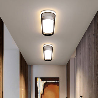 Modern flat LED ceiling lamp, bright flush mount fixture