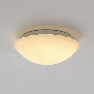 Vintage Seashell Ceiling Lamp – Cream White Coastal Ceiling Light Fixture