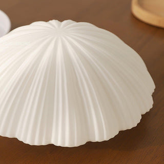 Vintage Seashell Ceiling Lamp – Cream White Coastal Ceiling Light Fixture