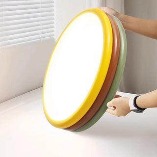 Flush mount LED dome ceiling lamp – colorful modern fixture