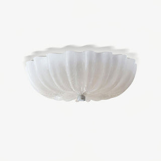 Creamy White Ceiling Light – Elegant Glass Fixture for Dining Room & Bedroom