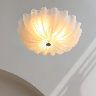 White creamy ceiling fixture glass elegant – dining room