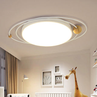 Planet pattern ceiling light – luxury LED iron acrylic fixture