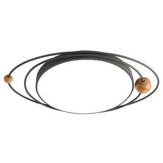 Luxury planet LED ceiling lamp – iron acrylic bedroom installed