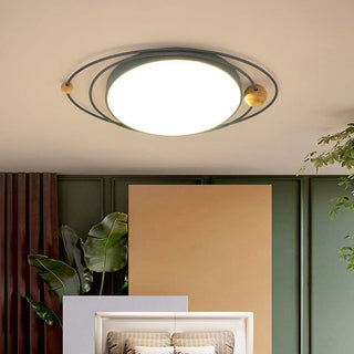 Planet pattern luxury ceiling light – LED iron acrylic glow