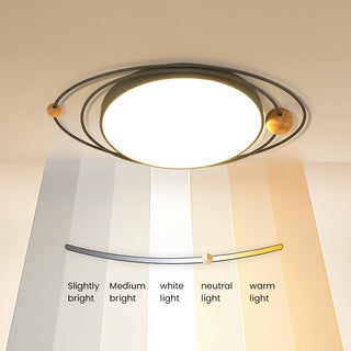 Planet Pattern Ceiling Light – Luxury LED Lamp With Iron Acrylic Fixture