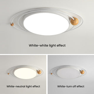 LED iron acrylic ceiling light – planet pattern luxury