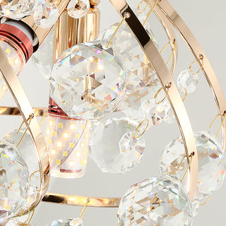 Glass spiral retro ceiling lamp – luxury crystal dining room