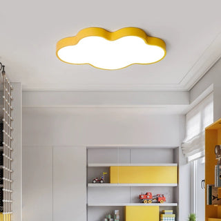 Soft ambient cloudscape ceiling fixture, modern LED flush mount