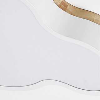 Cloudscape ceiling lamp from below, modern flush mount LED light