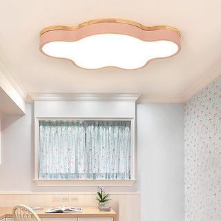 Cloud pattern ceiling light with LED flush mount, living room