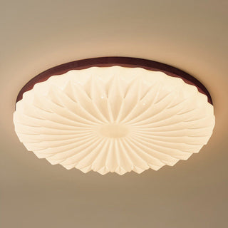 Modern cream LED flush mount ceiling lamp, French dining