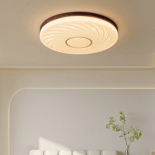 Modern French ceiling fixture in cream, LED dining room