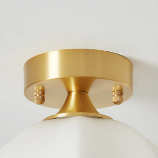 Nordic Ceiling Light - Mini White Ceiling Fixture | Scandinavian Lighting for Bedroom & Dining